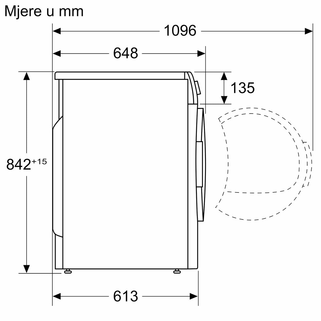 Bosch sušilica rublja 9 kg WQB246DNBY