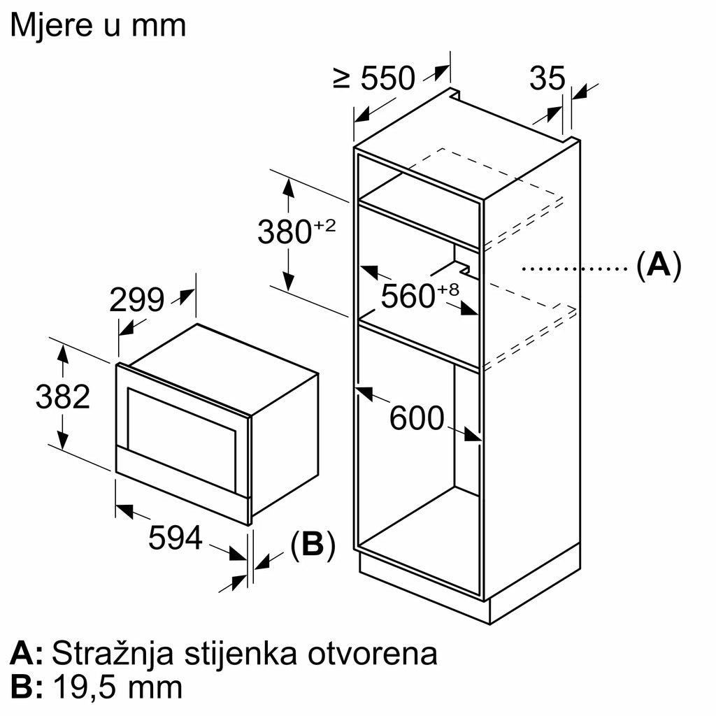 Bosch mikrovalna pećnica BFL7221B1