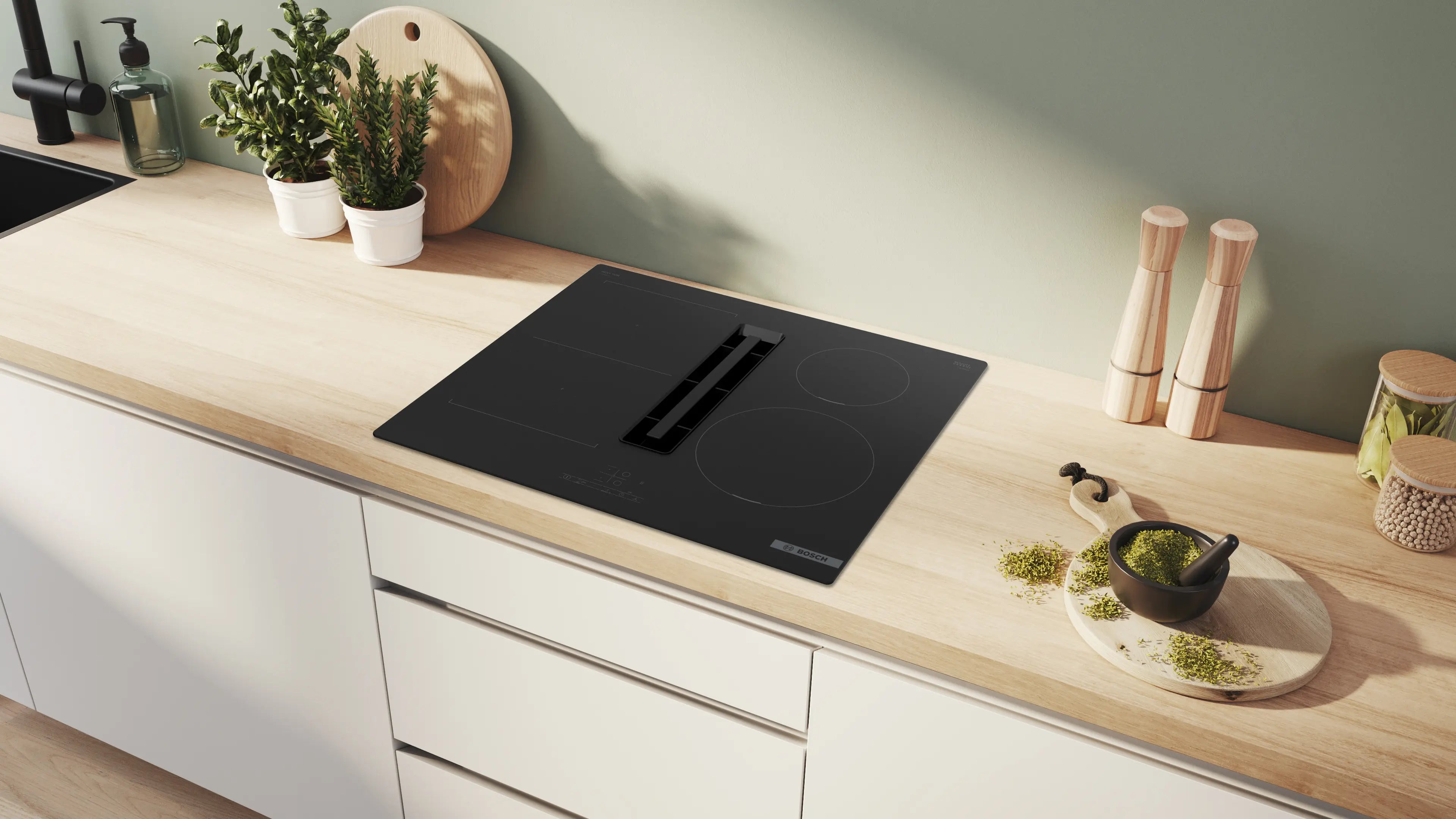Bosch ploča indukcijska s integriranom napom 60 cm PVS611B16E