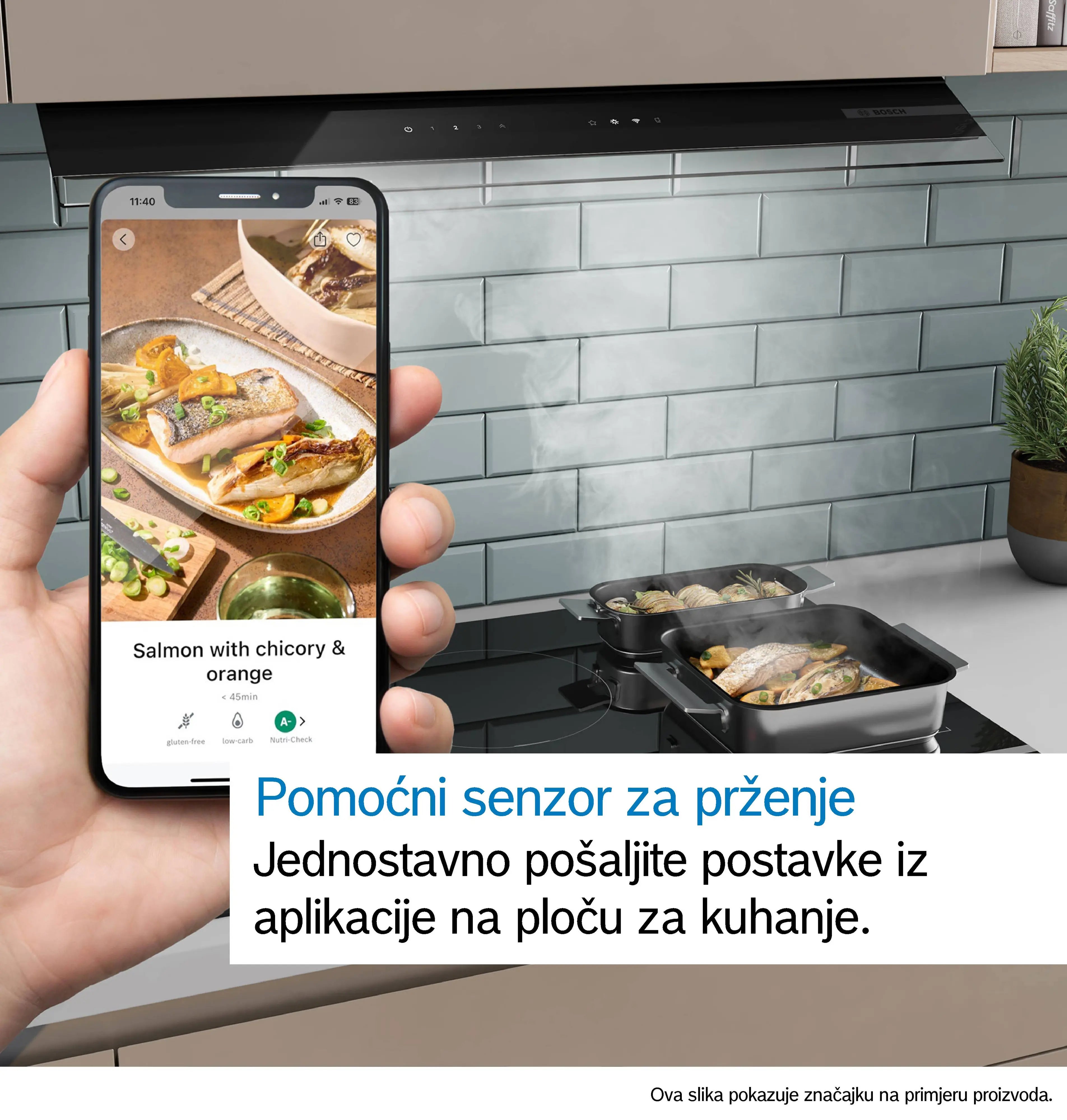 Bosch ploča indukcijska s integriranom napom 70 cm PVQ711H26E