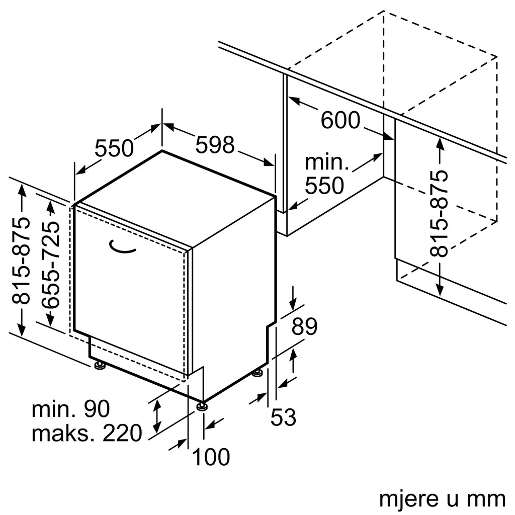 Bosch perilica posuđa 60 cm SMV4HTX11E