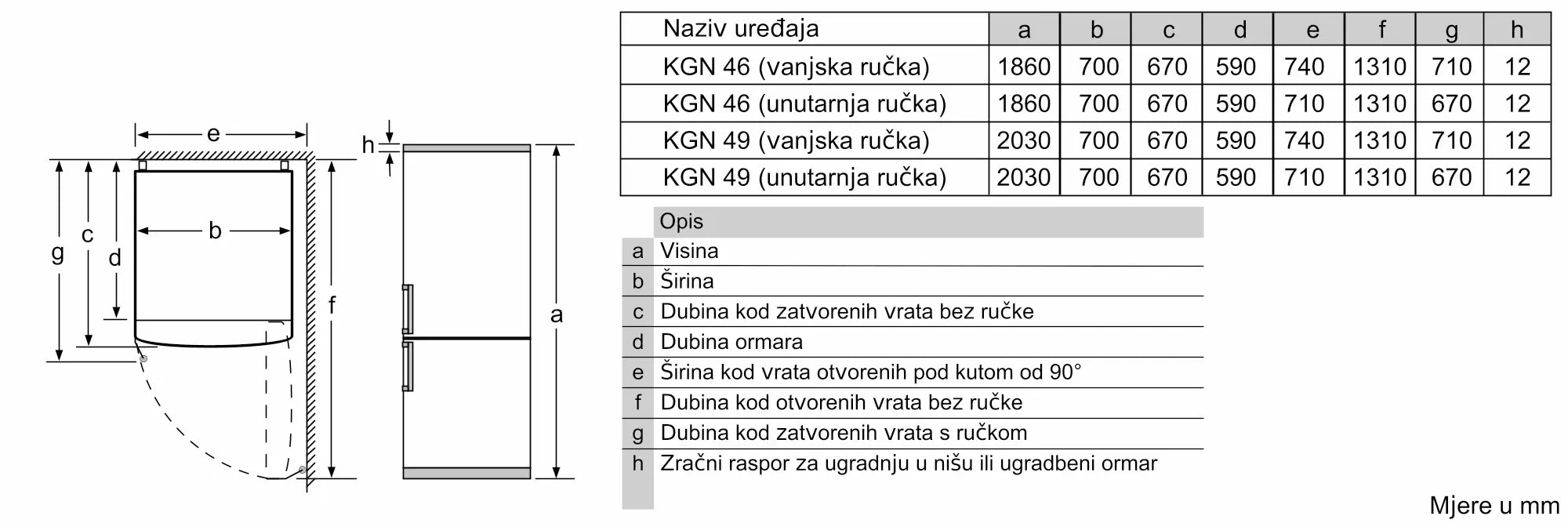 Bosch hladnjak samostojeći KGN49XIEA