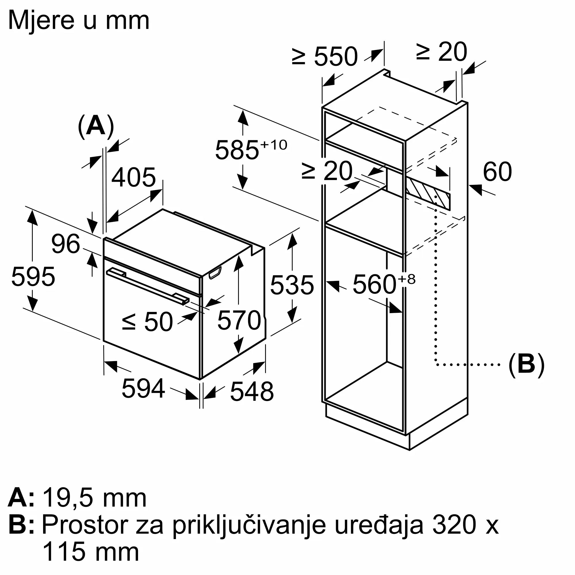 Bosch pećnica ugradbena HQA574BB3