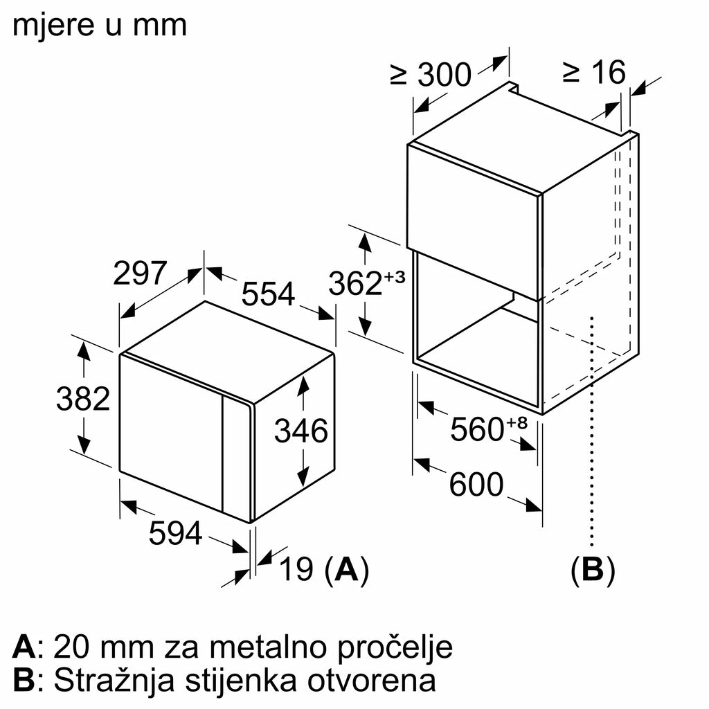 Bosch mikrovalna pećnica BFL520MB0