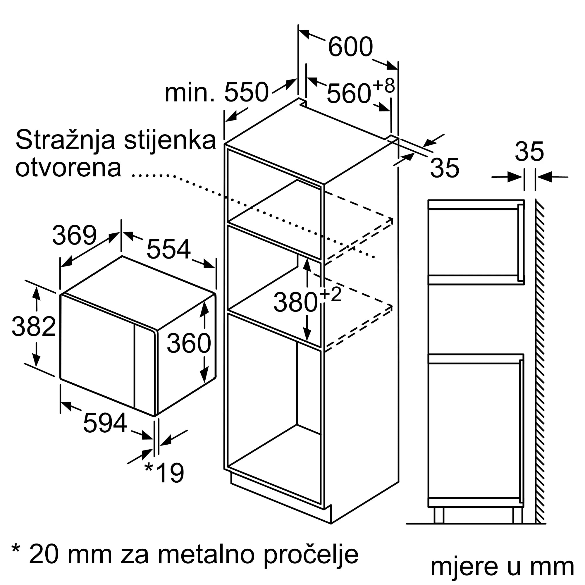 Bosch mikrovalna pećnica BFL554MB0