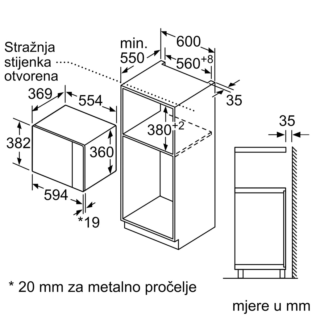 Bosch mikrovalna pećnica BFL554MB0