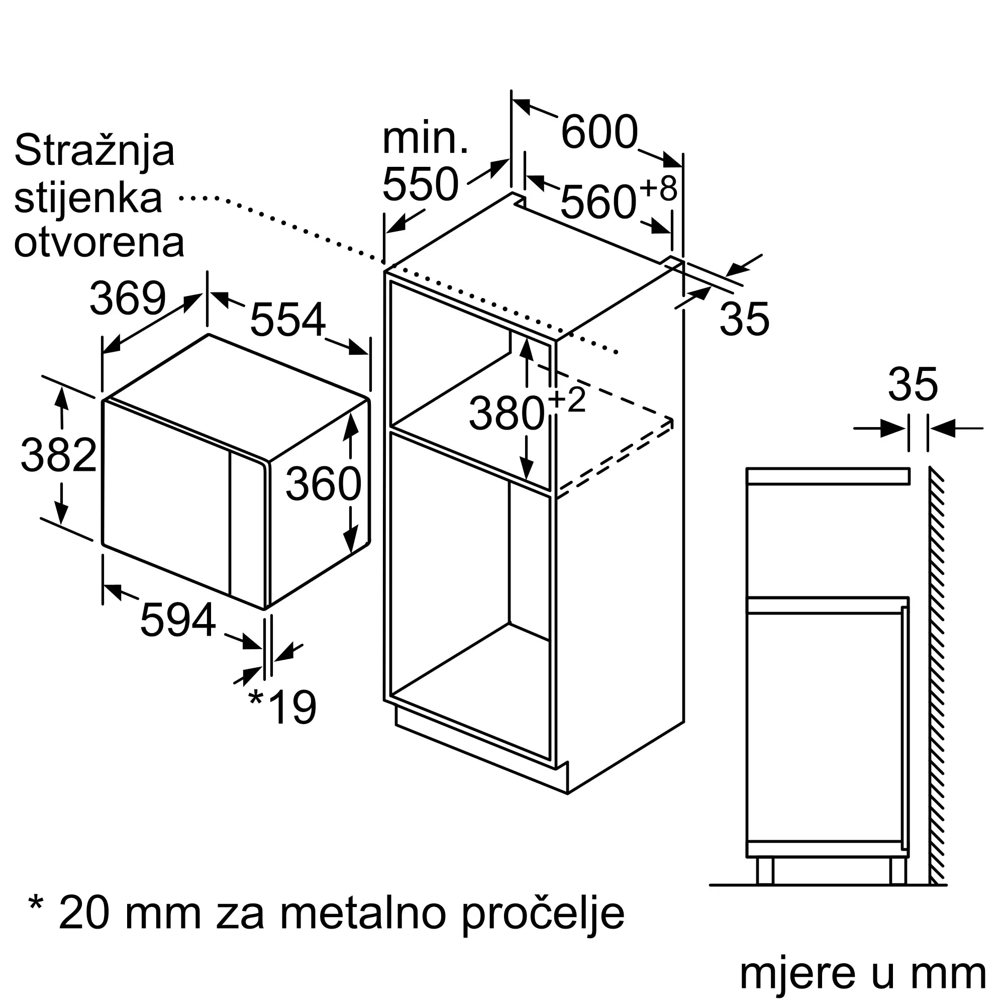 Bosch mikrovalna pećnica BFL554MB0