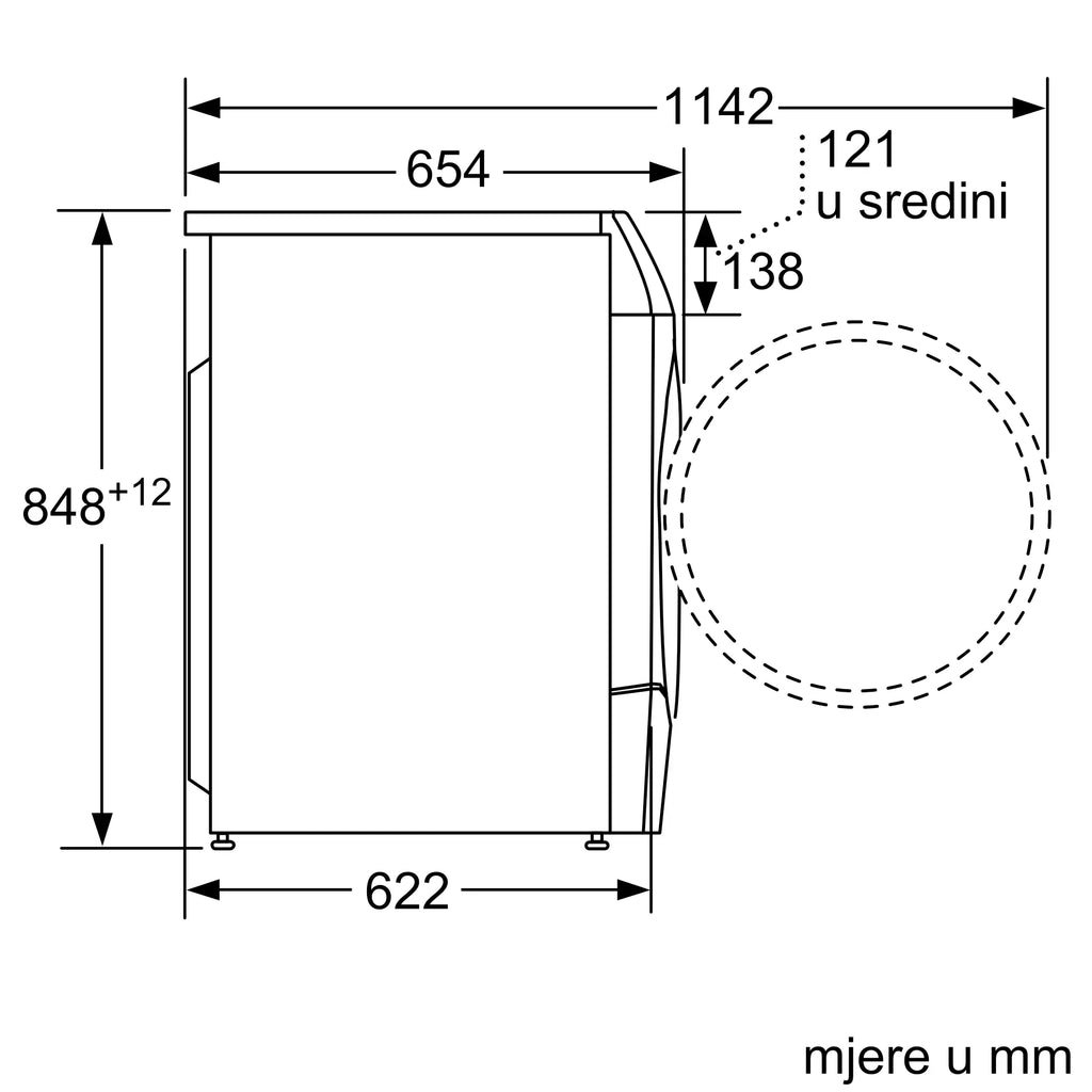 Bosch perilica sušilica rublja  rublja 10,5/6 kg WNC254A0BY