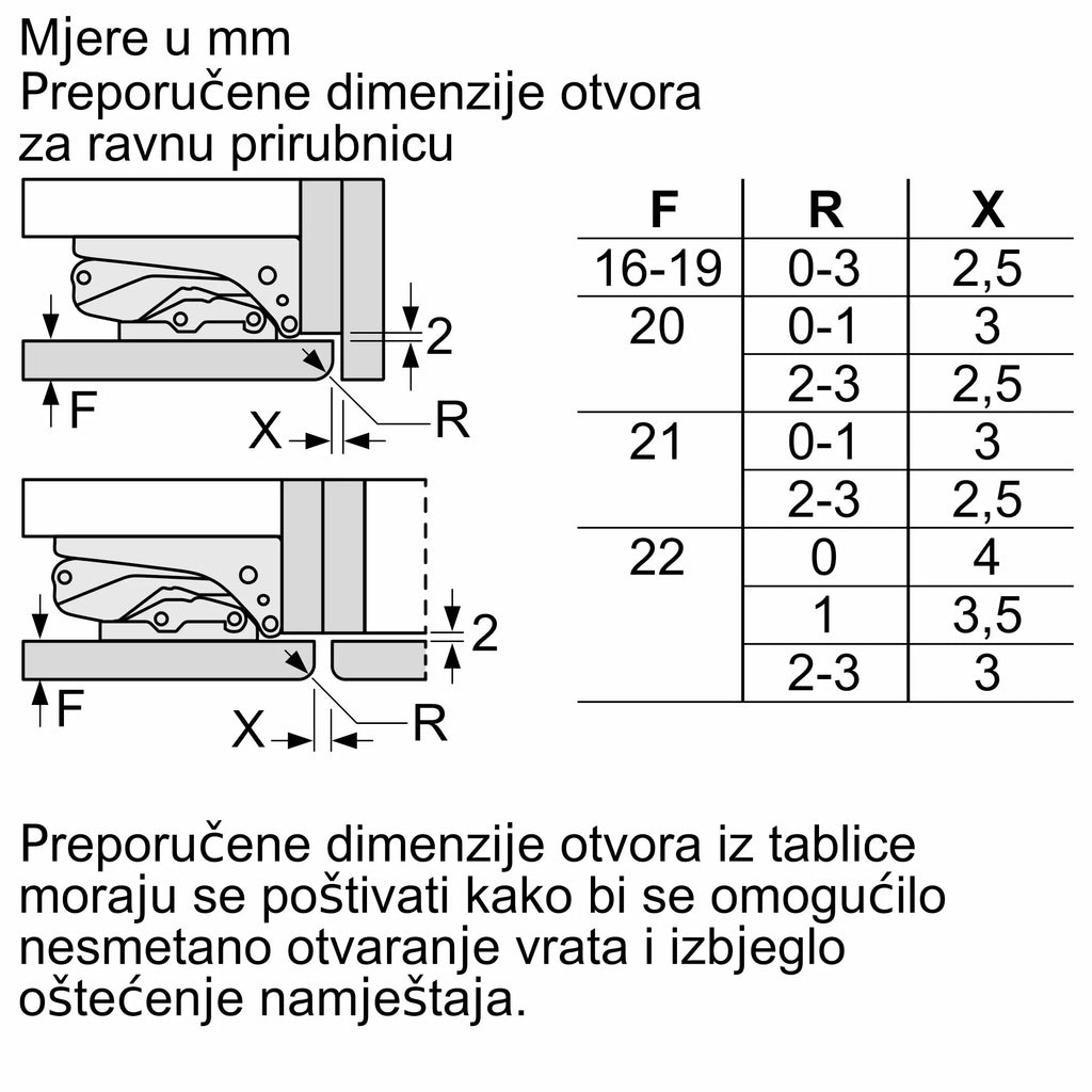 Bosch hladnjak ugradbeni KIN96VFD0