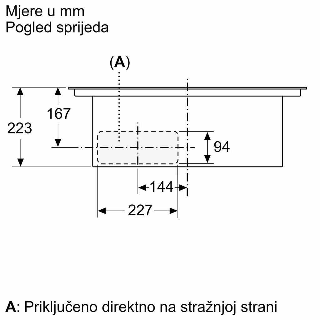 Bosch ploča indukcijska s integriranom napom 70 cm PVQ711H26E